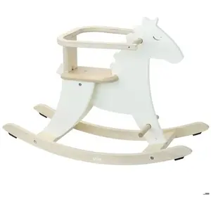 Vilac Hudada Cheval Ã Bascule Ivoire Avec Arceau