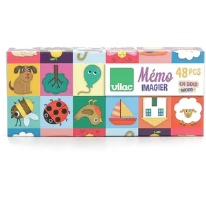 Vilac- Mémo imagier Mélusine, 2477S, Multicouleur pas cher