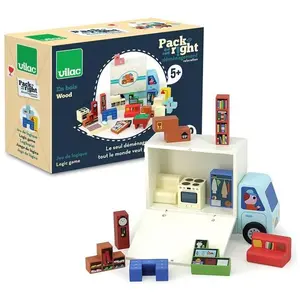 Comparateur de prix : Vilac Jeu De Logique En Bois Déménagement
