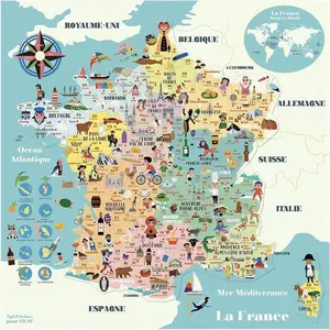Vilac Vilac Carte Magnétique De France