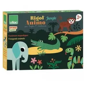 Animaux magnétiques Rigol'animo Jungle Ingela P. Arrhenius Vilac pas cher