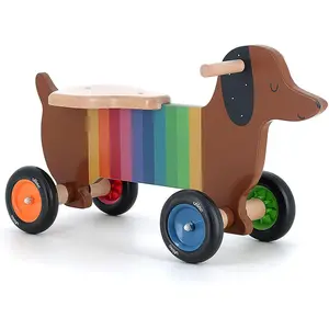 Vilac Porteur chien multicolore pas cher