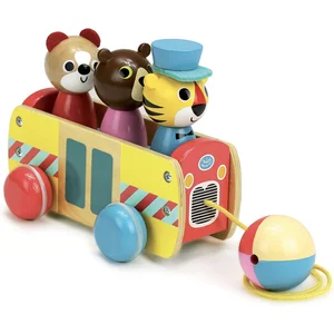 Comparateur de prix : Vilac - Jouet à tirer bus à formes en bois - à partir de 1 an
