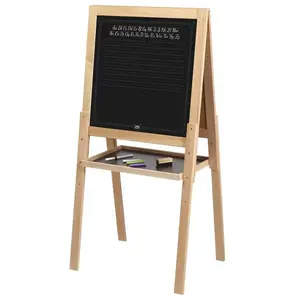 Tableau sur pied - VILAC - Grand tableau sur pied - Double-face noir & magnétique - Pieds réglables 102 120 cm pas cher