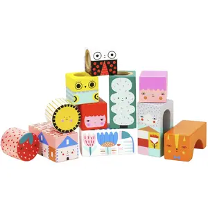 Non communiqué Cubes sonores en bois Vilac Suzy Ultman - Rose - Pour enfant dès 18 mois pas cher