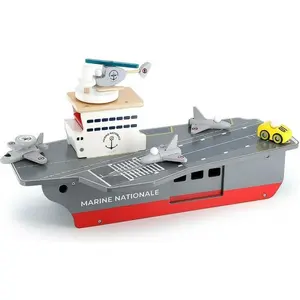 Vilac-9305 Porte-Avions + Accessoires Marine Nationale, 9305, Multicolore pas cher