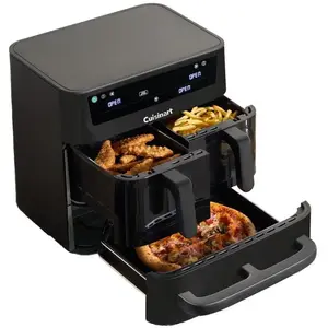 Friteuse à Air Cuisinart Tri Zone 136L  3 Zones  9 Fonctions  Noir pas cher