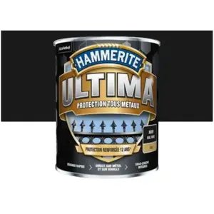Hammerite Peinture pour métal Ultima Hammerite mat noir 2,5L