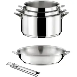 CUISINOX Eclipse - Lot 5 pièces - Casseroles 16 18 et 20cm Poêle 24cm ... pas cher