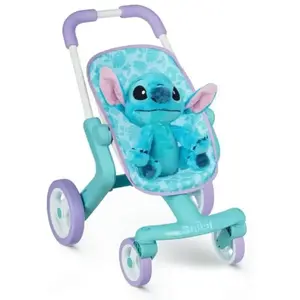 SMOBY - Stitch Poussette + Peluche - dès 18 mois pas cher