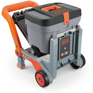 Diable et boîte à outils Black+Decker Smoby pas cher