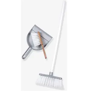 SMOBY Set de ménage gris TU pas cher