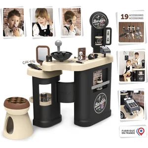 Smoby Barber & cut - Barber Shop - 19 accessoires inclus - dès 3 ans pas cher