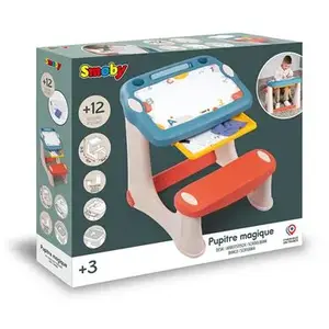 Comparateur de prix : Smoby - Pupitre Magique - 12 Accessoires Inclus - Des 2 Ans