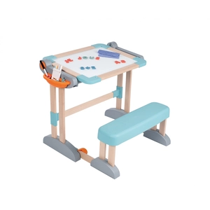 Pupitre Smoby en bois et plastique transformable en tableau double faceVendu parcdiscount