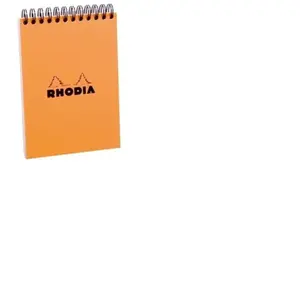 Bloc Rhodia Classic 5/5 80 feuilles Couverture Orange pas cher