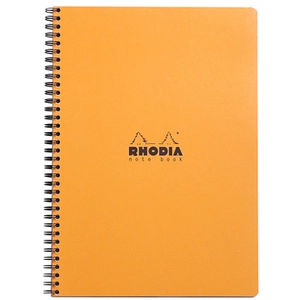 Rhodia Note Book Classic Reliure Intégrale 22,5x29,7 5/5c 160 pages Détachable couverture. Orange pas cher