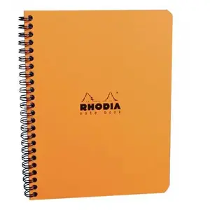Rhodia Note Book Classic Reliure Intégrale 16x21 5/5 160 pages Détachable Couverture Orange pas cher