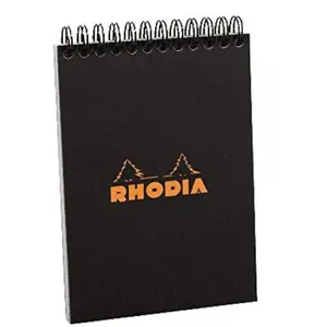Bloc reliure intégrale Rhodia couverture noire pas cher