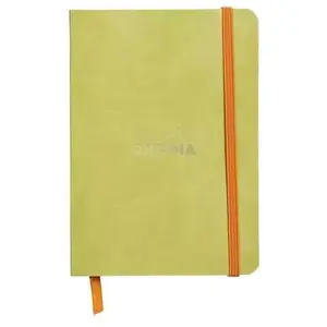 RHODIA Rhodiarama - Cahier - A6 - 72 feuilles - 144 pages - ivoires - gradué - anis - synthétique pas cher