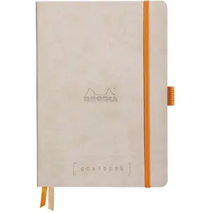 RHODIA GoalBook BEIGE A5 5X5 240p numérotées 90g ivoire pas cher