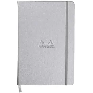 Carnet Rhodia WebNotebook A5 Ligné 192 Pages Argent pas cher