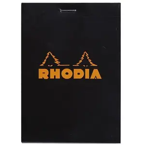 RHODIA BLOC N12 Q5 NOIR 80F pas cher