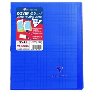 Clairefontaine CLAIRFTN CAH KOVER 17X22 96P SY MARINE pas cher