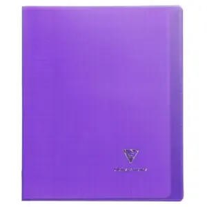 Cahier Clairefontaine Koverbook protège-cahier piqué polypro 96 pages ... pas cher