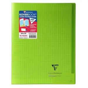 CLAIREFONTAINE Koverbook Cahier piqure 48 pages avec rabats - 240 x 32... pas cher