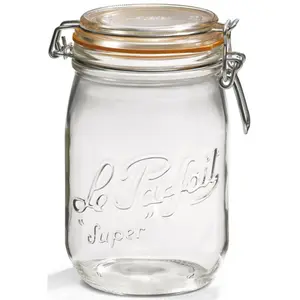 LE PARFAIT 6585003 Lot de 6 bocaux en verre - 1L - D 85 - Transparent pas cher