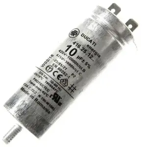 Whirlpool Condensateur 10mF 450V (481981729147, C00770241, 481010743850) Sèche-linge aeg, altus, ariston hotpoint, arthur martin, arthur martin electrolux, pas cher