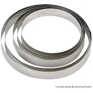 Cercle pâtisserie DE BUYER collectivite inox 10 cm 3989.10 pas cher