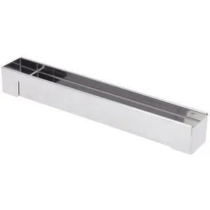 DE BUYER -3205.04 -gouttiere carree fine demont.inox 30x4cm, Gris pas cher