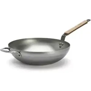 Wok DE BUYER Mineral B Bois 32cm pas cher