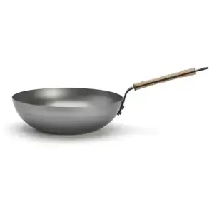 Wok DE BUYER Mineral B Bois 28cm pas cher