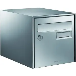 DECAYEUX Boîte aux lettres Loft inox simple face barillet PTT pas cher