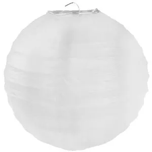 10 Boule papier mariage 50cm blanc Lot de 1 lanterne 50cm blanche pas cher