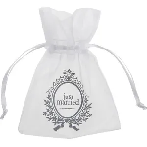 SANTEX Sachet Just Married blanc x10 pas cher