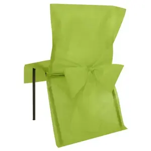 SANTEX Housse de Chaise avec Noeud Vert pas cher