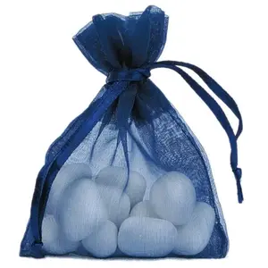 SANTEX Sachet Organdi uni marine pas cher