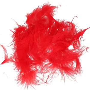 Santex Hobby knutsel veren - 20x - rood - 7 cm - sierveren - decoratie pas cher