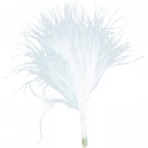 Santex Hobby knutsel veren - 20x - wit - 7 cm - sierveren - decoratie pas cher