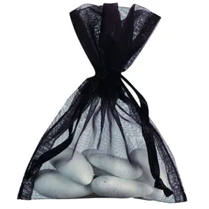 SANTEX 10 SACS ORGANZA 7.5X10CM NOIR pas cher