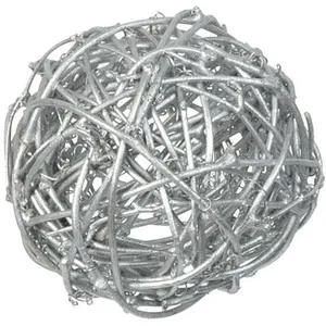 SANTEX Assortiment Boules Rotin Argent pas cher