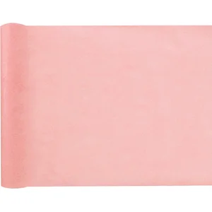 Santex Tafelloper op rol - zalmroze - 30 cm x 10 m - non woven polyester pas cher