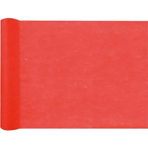 Santex Tafelloper op rol - rood - 30 cm x 10 m - non woven polyester pas cher