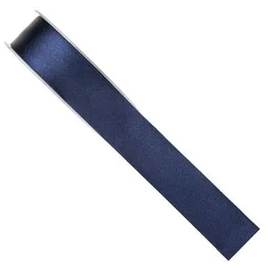 Ruban - SATIN - Double Face - 25mm - 25m - Bleu Marine pas cher