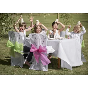 Santex Tafelkleed op rol - non woven polyester - wit - 120 cm x 10 m pas cher