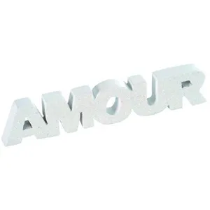 CHALAYER AMOUR SUR TABLE - BLANC  Blanc pas cher